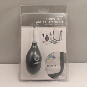 PRO OPTIC Optics Care & Cleaning Kit | Spray Wipes Brush Blower+ PROXCPK1 | NEW